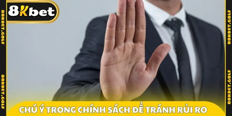 Điều cần chú ý trong chính sách để tránh rủi ro
