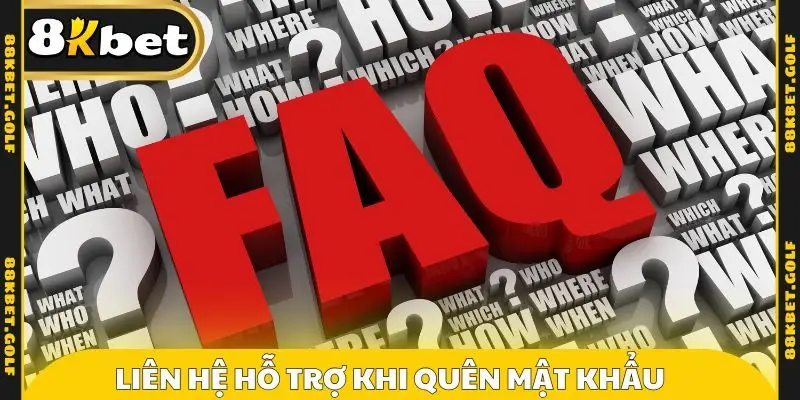 Liên hệ hỗ trợ dễ dàng khi quên mật khẩu
