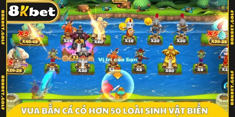 Vua bắn cá có hơn 50 loài sinh vật biển